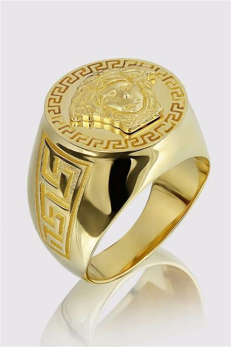 versace ring gold herren|Versace jewelry real gold.